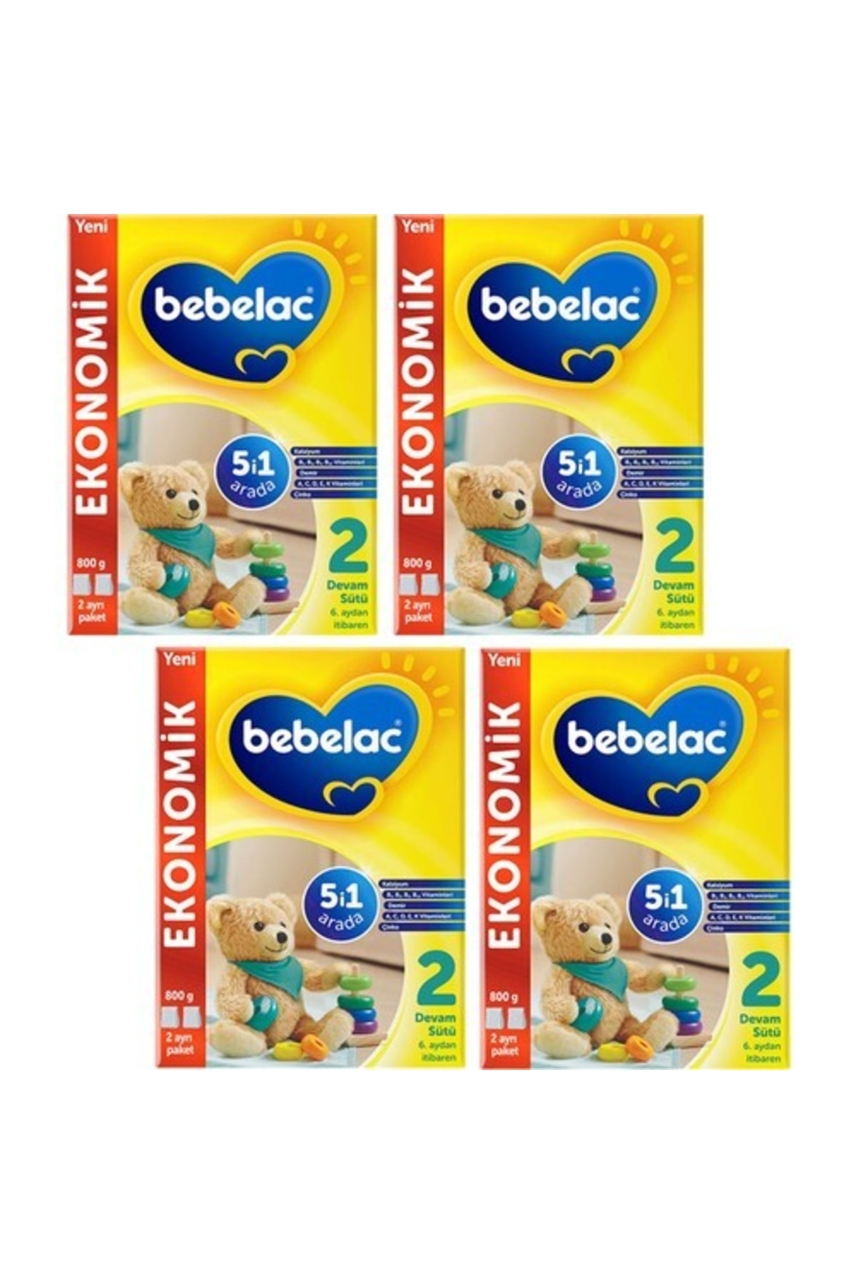 2 Devam Sütü 800 gr 4 Adet